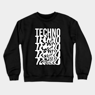 Techno Text Crewneck Sweatshirt